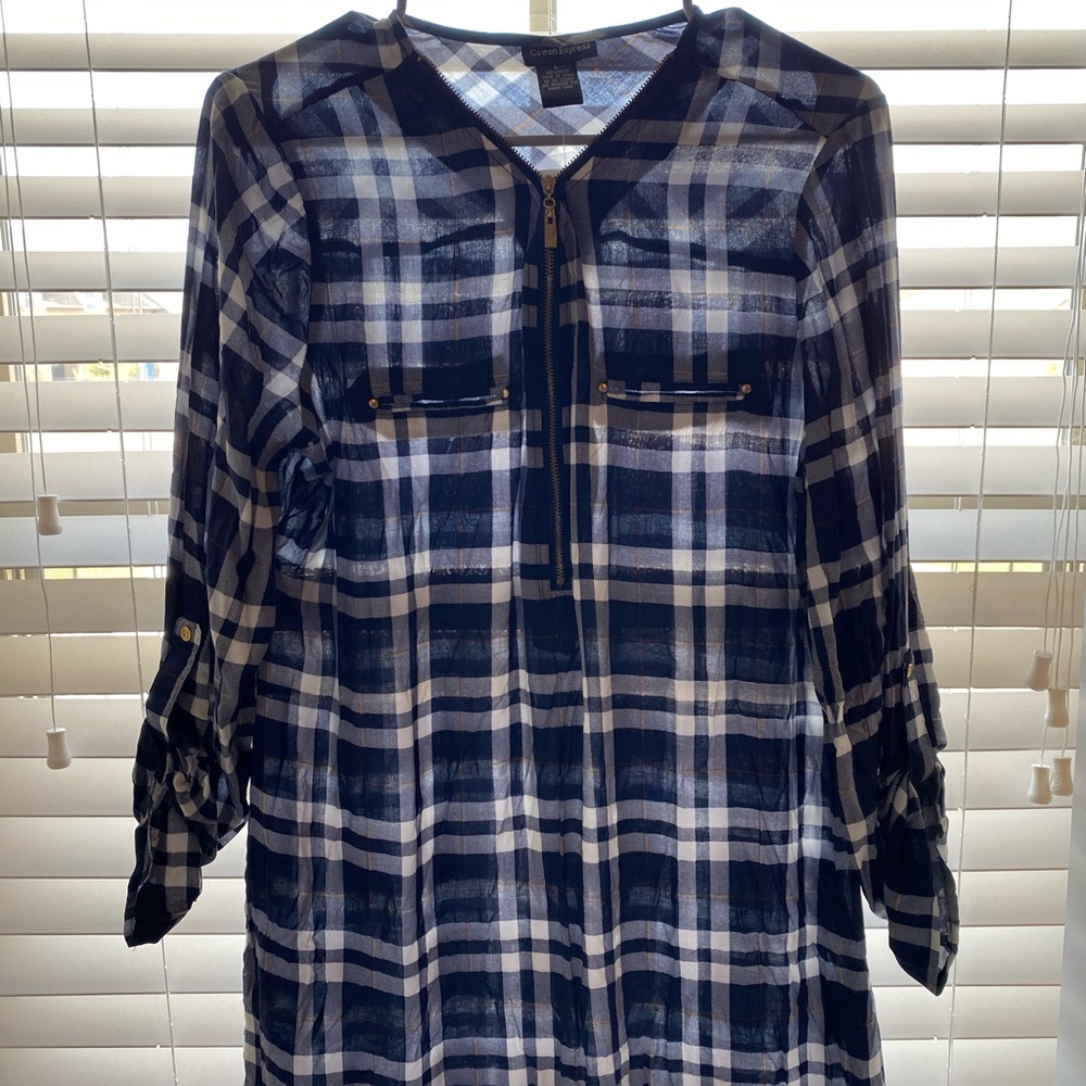 plaid dress